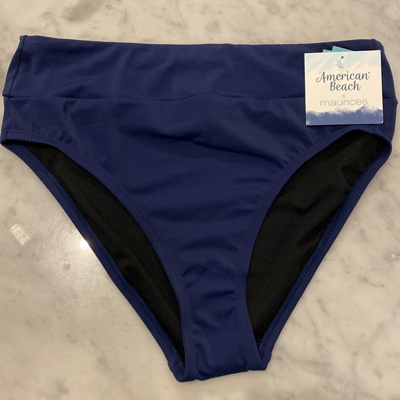 American Beach x Maurices Swim Bottom - Navy Blue - NWT - Picture 3 of 9
